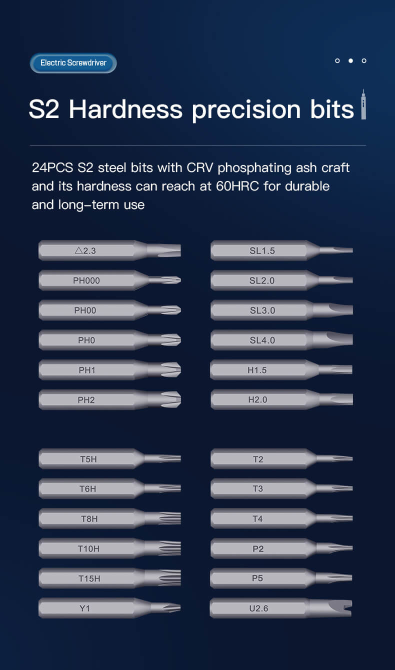 Mini Electric Screwdriver Sets 28 in 1 Precision Tools - UF882037